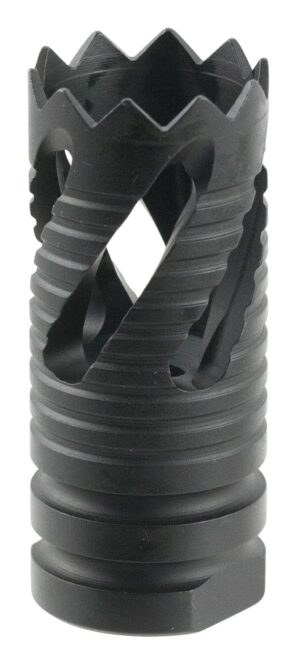 TacFire MZ1021 Thread Crown Muzzle Brake Black Oxide Steel with 1/2"-28 tpi Threads & 2.05" OAL for 5.56x45mm NATO AR-15