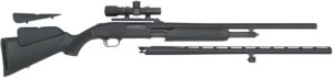 Mossberg 54047 500 Field/Deer Pump 20 Gauge 5+1 3" 26" Vent Rib/24" Slugster Barrels, Matte Blued Metal Finish, Synthetic Dual Comb Stock, Includes Accu-Set Chokes & Dead Ringer 2.5x20mm Scope
