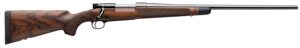 Winchester Repeating Arms 535239229 Model 70 Super Grade 264 Win Mag Caliber with 3+1 Capacity, 26" Barrel, High Polished Blued Metal Finish & AAA French Walnut Stock Right Hand (Full Size)