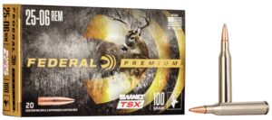 Federal P2506H Premium  25-06Rem 100gr Barnes TSX 20 Per Box/10 Case