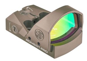 Sig Sauer Electro-Optics SOR1P103 Romeo1Pro  Flat Dark Earth 1 x 30 mm 6 MOA Red Dot