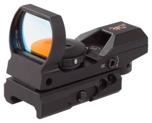 Browning 1290230 Buck Mark Reflex Sight Black Anodized 1x 3 MOA Red Dot Reticle, Picatinny Rail Mount