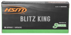 HSM 2225020N Varmint  22-250 Rem 55 gr Sierra BlitzKing 20 Per Box/ 25 Case