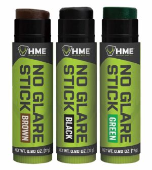 HME HMESTK3PK Face Paint No Glare Black/Brown/Dark Green Stick