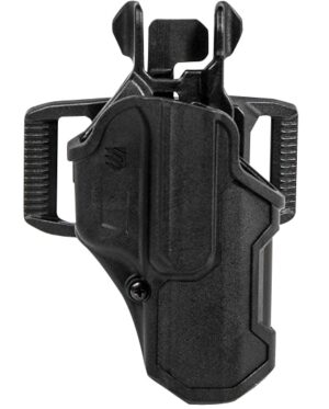 Blackhawk 410200BKL T-Series L2C Light Bearing OWB Black Polymer Belt Slide Compatible w/Glock 17/19/22/23/31/32/45/47 Left Hand