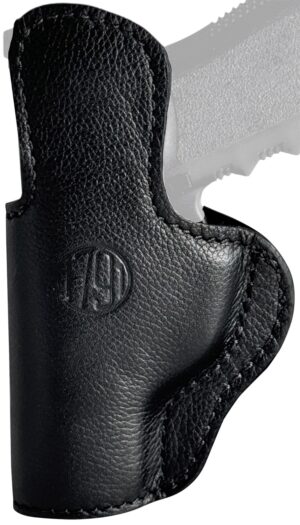 1791 Gunleather UCH4NSBR Ultra Custom  IWB Size 04 Night Sky Black Leather Belt Clip Compatible w/Glock 17/S&W M&P Shield/Springfield XD Right Hand