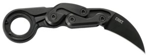 CRKT 4042 Provoke First Responder 2.41" Folding Plain Black TiN D2 Steel Blade/Black Aluminum Handle Includes Sheath