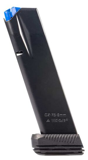 Mec-Gar MGCZ7519M Standard  19rd Extended 9mm Luger Fits CZ75B/CZ Shadow 2/CZ 75 SP-01/CZ Shadow/CZ 85B Blued w/Anti-Friction Coating Carbon Steel