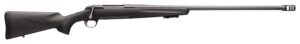 Browning 035543297 X-Bolt Pro Long Range 300 PRC 3+1 26" Skip Fluted Heavy Barrel, Recoil Hawg Muzzle Brake, Spiral Fluted Bolt, Carbon Gray Elite Cerakote, Natural Carbon Fiber Stock