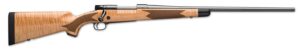 Winchester Repeating Arms 535218299 Model 70 Super Grade 6.8 Western Caliber with 3+1 Capacity, 24" Barrel, Polished Blued Metal Finish, Gloss AAA Maple Stock & No Sights Right Hand (Full Size)