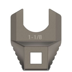 Real Avid AVMF118BNW Master -Fit Barrell Nut Wrench Titanium Titanium/Stainless Steel AR-Platform Free-Float Handle