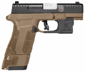 Diamondback DB0301P061 DBAM29 Sub-Compact 9mm Luger 3.50" 17+1 Flat Dark Earth Black Nitride Stainless Steel Slide Black Polymer Grip with Viridian Laser & Holster