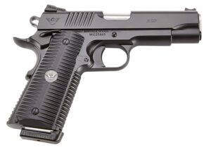 Wilson Combat ACPFS9A ACP Full-Size SAO 9mm Luger 5" 10+1 Black Armor-Tuff Carbon Steel Frame/Slide Black G10 Eagle Claw Grips Ambi Thumb Safety