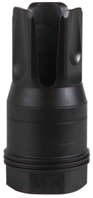 Sig Sauer SL76258X2490DEGF Clutch-Lok QD Q.D. Flash Hider Black Stainless Steel with 5/8" 24 tpi Threads for 7.62mm 90 Degree Taper