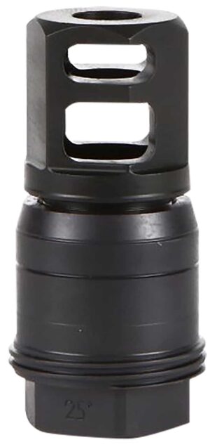 Sig Sauer SL55612X2825DEGM Clutch-Lok QD Muzzle Brake Black Stainless Steel with 1/2" 28 tpi Threads for 5.56mm 25 Degree Taper