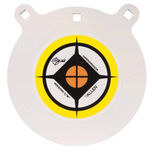 EZ-Aim 15600 Hardrock  10" AR500 Steel Gong Shooting Target .50" Thickness White / Yellow / Black