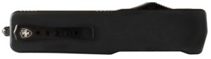 Templar Knife MABR321 Premium LW  Slim 3.16" OTF Drop Point Plain Black Oxide Stonewashed D2 Steel Blade, 4.93" Black Aluminum Handle