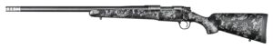 Christensen Arms 8010618400 Ridgeline FFT 300 PRC 3+1 22" Carbon Fiber/Threaded Barrel, Stainless Steel, Black with Gray Accents Stock, Left Hand
