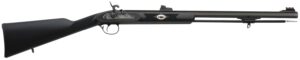 Traditions R3300850 Deerhunter  50 Cal Percussion 24" Blued Octagon Barrel, Black Synthetic Stock