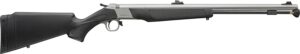 CVA PR2117SVPS Wolf V2 w/Optic 50 Cal 209 Primer 24" Matte Stainless Steel Barrel, Drilled & Tapped Stainless Steel Receiver, Fixed Black Synthetic Stock, KonusShot 3-9x32mm
