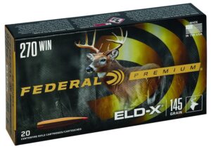 Federal P270ELDX1 Premium ELD-X 270Win 145gr 20 Per Box/10 Case