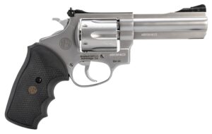 Rossi 2RM649 RM64  357 Mag 6 Shot 4" Matte Stainless Steel Barrel, Cylinder & Frame Textured Black Rubber Grip