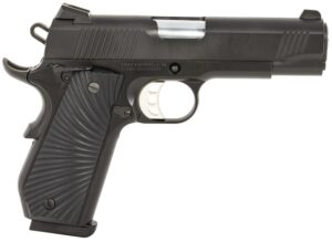 SDS Imports 10100102 1911 Devil Ray Carry 45 ACP 8+1 4.25" Stainless Steel Barrel, Black Cerakote Serrated Steel Slide, Black Cerakote Steel Frame w/Beavertail, Black Sunburst G10 Grips