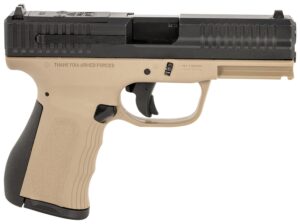 FMK FMKG49DE G3  9mm Luger 14+1 4" Stainless Steel Barrel, Black Optic Cut/Serrated Carbon Steel Slide Flat Dark Earth Polymer Frame w/Picatinny Rail, Black Backstrap Grip