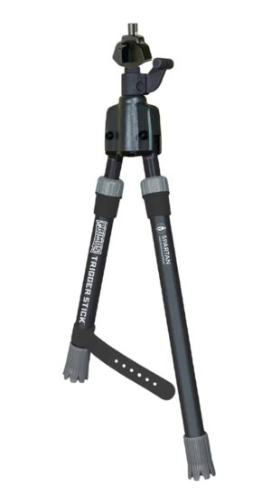 Primos 65828 Trigger Stick  Short 12"-16.50", Black, Spartan Precision Magnetic Attachment System