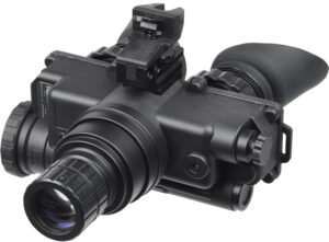 AGM Global Vision 12W7P122154211 Wolf-7 PRO NW1 Night Vision Goggles Black 1x 27mm, Generation 2+ Level 1, 45-54 lp/mm Resolution, White Filter