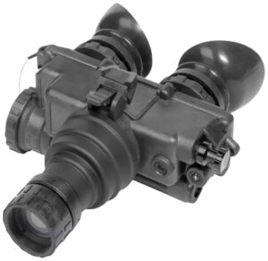 AGM Global Vision 12PV7123284111 PVS-7 3AW1 Night Vision Goggles Black 1x 27mm, Generation 3 White Phosphor Level 1, 64-72 Ip/mm Resolution White Filter