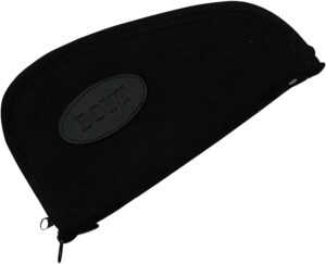 Boyt Harness PP41BLK Heart-Shaped Pistol Case Black Canvas Holds Handgun