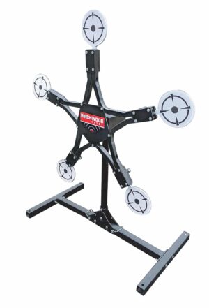 Birchwood Casey TXSPT Texas Star Plinking Target Handgun/Rifle/Shotgun Black/Gray AR500 Steel Star 0.37" Thick Standing