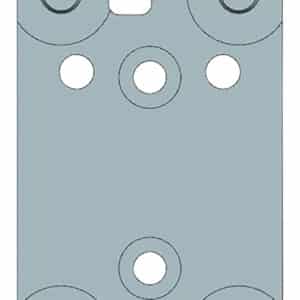 Beretta USA EUS03051 90/92  Silver, Fits Beretta 90/92, RDO Leupold Pattern Footprint Mount