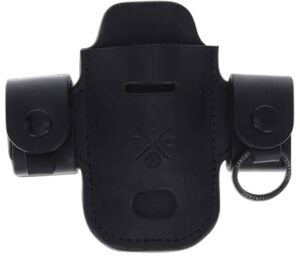 1791 Gunleather HDASSLBLKA EDC Heavy Duty Solo Action Snap OWB Black Leather Belt Loop Ambidextrous