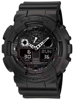 G-shock/vlc Distribution GA1001A1 G-Shock Tactical XL 52mm Keep Time Black Features Stopwatch/Speedometer