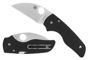 Spyderco C230GPWC Lil' Native  2.44" Folding Wharncliffe Plain CPM S30V SS Blade/Black Textured G10 Handle Includes Pocket Clip