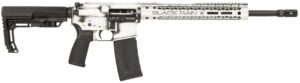 Black Rain Ordnance BROFUSIONWB Spec15 Fusion 5.56x45mm NATO 30+1 16", White Battleworn, 12" M-LOK, MFT EPG16 Grip/Minimalist Stock
