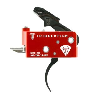 TriggerTech AR0TRB14NNP Diamond  Two-Stage Black Pro Curved Trigger with 1.50-4 lbs Draw Weight for AR-15 Right