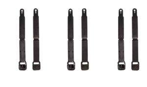 High Speed Gear 91SC12BK MOLLE Clips  Short, Black Injection Molded Fits MOLLE (12 Pack)