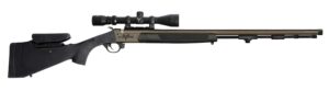 Traditions R53-74660450 Pursuit XT Pro w/Scope 50 Cal Tungsten Cerakote 26" Fluted/Threaded w/VAPR Twist Barrel, Black Adj Cheek Piece & LOP Synthetic Stock, 3.5-10x44mm Duplex