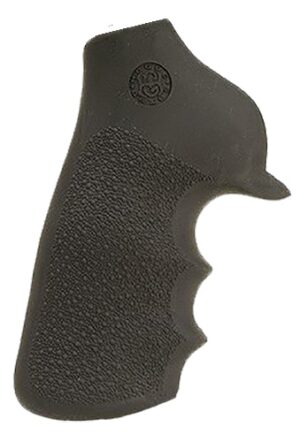Hogue 80020 Tamer Grip Black Rubber with Finger Grooves for Ruger GP100, Super Redhawk