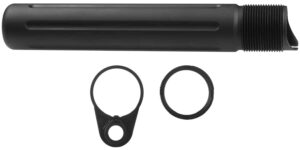 Primary Weapons 4G2BTPB-1F Castle Nut  7075 T-6 Aluminum Black Anodized