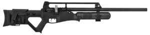 Hatsan USA HGBLITZ30 Blitz Air Rifle 30 Cal Carbon Fiber Air Tank, Open Sights, Synthetic Tactical Stock w/Elevation Adjustable Cheek Rest,  Integrated Pistol Grip