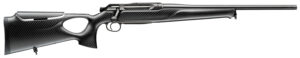 Sauer 80117662 505 Synchro XTC Full Size 6.5 PRC 3+1 22" Matte Blued Threaded Barrel, Matte Blued Saddle Mount Steel Receiver, Black Thumbhole w/Adj Comb Carbon Fiber Stock