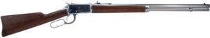 Heritage Mfg H9204424F9 92 Ranch Hand 44 Mag 12rd 24" Stainless Polished Octagon Barrel, Polished Stainless Steel Receiver, Fixed Hardwood Stock