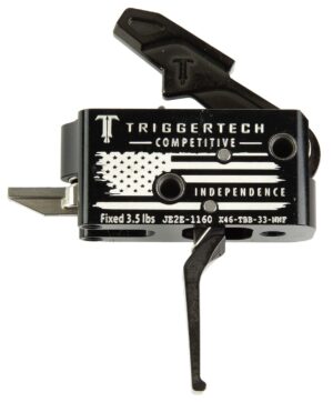 TriggerTech X46TBB33NNF Competitive Independence Black/White Fits AR-15
