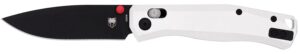 CobraTec Knives CTRGTSIL Regent  EDC 3.25" Flip Open Plain Black TiCN S35VN Blade, 4.25" Silver Aluminum Handle
