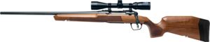 Savage Arms 32269 Axis 2 XP Combo 22-250 Rem 4+1 22" Matte Black Sporter Barrel & Drilled & Tapped Carbon Steel Receiver, Ergonomic Hardwood Stock, Left Hand, Weaver 3-9x40mm Scope