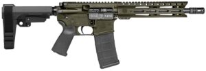 Diamondback DB1916K101 DB15  5.56 NATO 30+1 10" Black Nitride Heavy Threaded Barrel, OD Green Cerakote Picatinny Rail Aluminum Receiver, 9" M-LOK Handguard SB Tactical Brace & Black Magpul MOE Grip